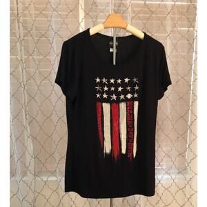 Harley-Davidson Ladie's Freedom Embellished T-Shirt - Black - Size XL